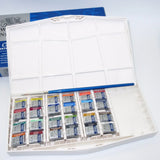 Winsor & Newton Cotman Watercolor 24 Colors Half Pan Set Solid Paints