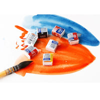 Winsor&Newton Cotman solid WaterColor Pigment  45 half pan and a paint brush