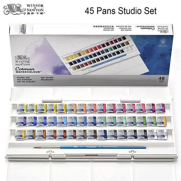 Winsor & Newton Cotman Watercolour Half Pan Studio 45 Set