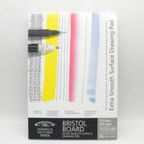 Winsor & Newton Drawing & Sketching Paper Extra Smooth Surface Drawing Pad A5 250gsm 20 Sheets Bristol Board Marker Pen Painting