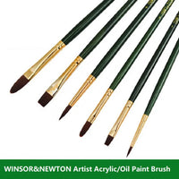 Winsor&Newton Extra Fine Acrylic/Oil Brush high quality Artist professional nylon hair Paint brush Art supplies