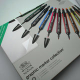 Winsor & Newton Graphic Marker Collection Promarker  Markers Papers Set Professional Marker Pens with Bristol Board Pad