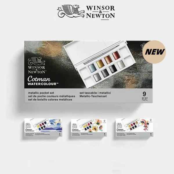 Winsor&Newton Cotman Watercolour Portrait Pocket Set Portable Travel 8 –  AOOKMIYA