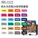 Winsor & Newton Professional Alcohol base ink Brushmarker Double-side(Brush Fine Toe And Oblique/Chisel Tip) Drawing  Art Marker