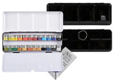 Winsor & Newton Professional Solid Watercolor Paint Set 12 Colors 24 Colors Metal Case