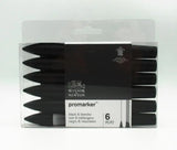 Winsor & Newton Promarker Set Art Markers 6pcs New Style