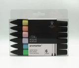 Winsor & Newton Promarker Set Art Markers 6pcs New Style