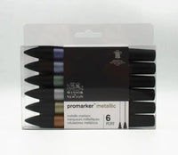 Winsor & Newton Promarker Set Art Markers 6pcs New Style