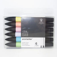 Winsor & Newton Promarker Set Art Markers 6pcs New Style