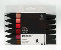 Winsor & Newton Promarker Set Art Markers 6pcs New Style