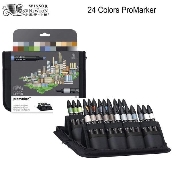 Winsor&Newton Promarker design drawing Marker Pen double tips 24colors –  AOOKMIYA