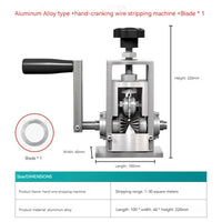 Wire Stripping Tool for Scrap Copper Wire, Máquina de Reciclagem de Cabos, Manivela, Stripper Cable