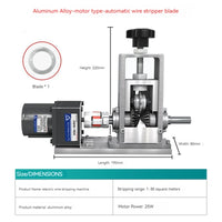 Wire Stripping Tool for Scrap Copper Wire, Máquina de Reciclagem de Cabos, Manivela, Stripper Cable