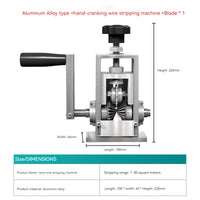 Wire Stripping Tool for Scrap Copper Wire, Máquina de Reciclagem de Cabos, Manivela, Stripper Cable