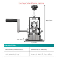 Wire Stripping Tool for Scrap Copper Wire, Máquina de Reciclagem de Cabos, Manivela, Stripper Cable