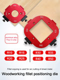 Wood Arc Cutting Template, Máquina de corte, Filé, Raio de canto, Jig Router, Liga, 4 em 1, Posicionamento