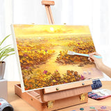 AOOKMIYA Wood Easel for Painting Sketch Easel Drawing Desk Table Box Oil Paint Laptop Accessories Painting Art Supplies For Artist Child