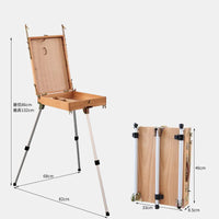 AOOKMIYA Wooden Easel Portable Folding Table Easel for Drawing Oil Paint Aluminum Alloy Sketch Painting Easel for The Artist Art Supplies