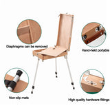 AOOKMIYA Wooden Easel Portable Folding Table Easel for Drawing Oil Paint Aluminum Alloy Sketch Painting Easel for The Artist Art Supplies