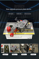 Woodworking Edge Banding Machine, Velocidade ajustável borda Bander, Colagem lateral dupla