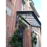 AOOKMIYA Wrought iron canopy steel canopy awning awning automation