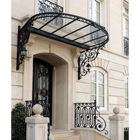 AOOKMIYA Wrought iron canopy steel canopy awning awning automation