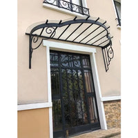 AOOKMIYA Wrought iron canopy steel canopy awning awning automation