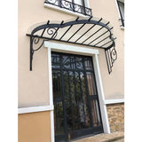 AOOKMIYA Wrought iron canopy steel canopy awning awning automation