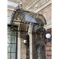 AOOKMIYA Wrought iron canopy steel canopy awning awning automation