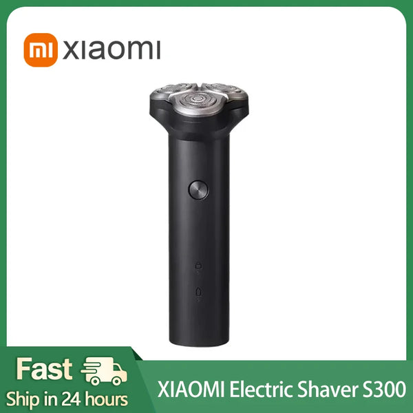 XIAOMI Mijia Electric Shaver S300 Shavers Dry Wet Automatic Beard Trimmer Triple Blade Razor Machine For Men IPX7 Waterproof