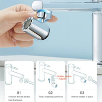 XIAOMI Mijia Faucet Mixer Mouthwash Bubbler S1 720° Universal Aerator Anti-Splash Water Tap Extender for Bathroom Saving Water