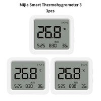 XIAOMI Mijia Smart Bluetooth Thermometer 3 Big LCD Wireless Electric Digital Hygrometer Temperature and Humidity 3 for Mijia APP