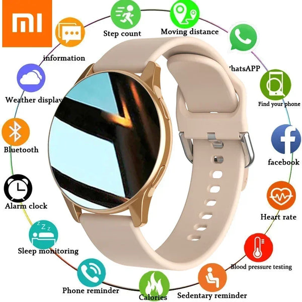 Xiaomi Call Smart Watch Women Custom Dial Smartwatch For Android IOS  Waterproof Bluetooth Music Watches Full Touch Clock