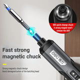 Xiaomi Deli 4V Mini Electrical Screwdriver Set Cordless Electric Screwdriver USB Handle with 26 Bit Set Drill Repair Tools