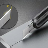 Xiaomi Deli 9mm Safety Knife SK2 Material T Shape Blade ABS Non-slip Handle Art Knife Auto Lock Carbon Steel Sharp Cutting Tools