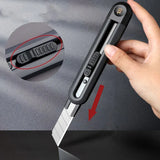 Xiaomi Deli 9mm Safety Knife SK2 Material T Shape Blade ABS Non-slip Handle Art Knife Auto Lock Carbon Steel Sharp Cutting Tools