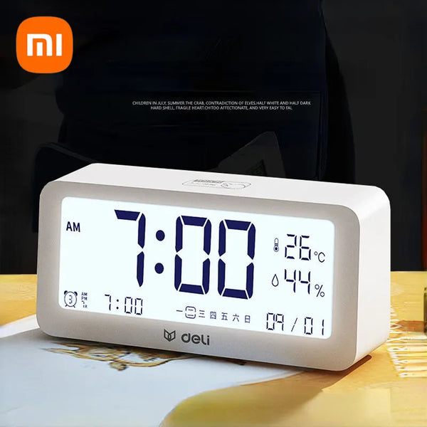 Xiaomi Deli Alarm Clock Durable Household Alarm Clock for Junior and Senior High School Multifunctional Children Boys and Girls