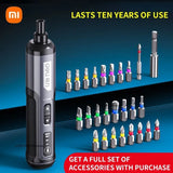 Xiaomi Deli Electrical Screwdriver Set 4V Wireless Rechargeable Multifunctional Mini Electric Drill Home Repair Power Tools