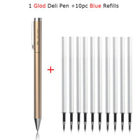 Xiaomi Deli Metal Gel Pen Rollerball Caneta ручка Ballpoint 0.5MM Signing Pens for Office Students Business Stationary Supplies