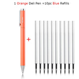 Xiaomi Deli Metal Gel Pen Rollerball Caneta ручка Ballpoint 0.5MM Signing Pens for Office Students Business Stationary Supplies