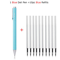 Xiaomi Deli Metal Gel Pen Rollerball Caneta ручка Ballpoint 0.5MM Signing Pens for Office Students Business Stationary Supplies