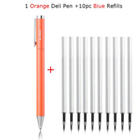 Xiaomi Deli Metal Gel Pen Rollerball Caneta ручка Ballpoint 0.5MM Signing Pens for Office Students Business Stationary Supplies