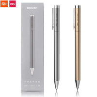 Xiaomi Deli Metal Sign Pen Ballpen Signing Pen 0.5MM Gel PREMEC Smooth Switzerland Refill Black Ink Office School Writing Pen