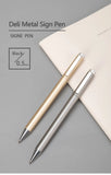 Xiaomi Deli Metal Sign Pen Pens Gold / Silver Gel Pen 0.5mm Refills PREMEC Smooth Refill MiKuni Japan Ink Black School Mi Pen