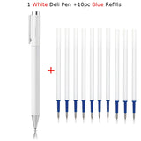 Xiaomi Deli Metal Sign Pen Pens Gold / Silver Gel Pen 0.5mm Refills PREMEC Smooth Refill MiKuni Japan Ink Black School Mi Pen