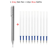 Xiaomi Deli Metal Sign Pen Pens Gold / Silver Gel Pen 0.5mm Refills PREMEC Smooth Refill MiKuni Japan Ink Black School Mi Pen