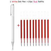 Xiaomi Deli Metal Sign Pen Pens Gold / Silver Gel Pen 0.5mm Refills PREMEC Smooth Refill MiKuni Japan Ink Black School Mi Pen