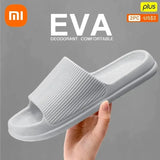 Xiaomi Fashion Sandals Men's Women's Anti-Slip Wear-Resistant EVA Thick Sole Comfortable Home Slippers Bathroom Bath Flip-Flops