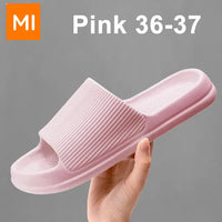 Xiaomi Fashion Sandals Men's Women's Anti-Slip Wear-Resistant EVA Thick Sole Comfortable Home Slippers Bathroom Bath Flip-Flops