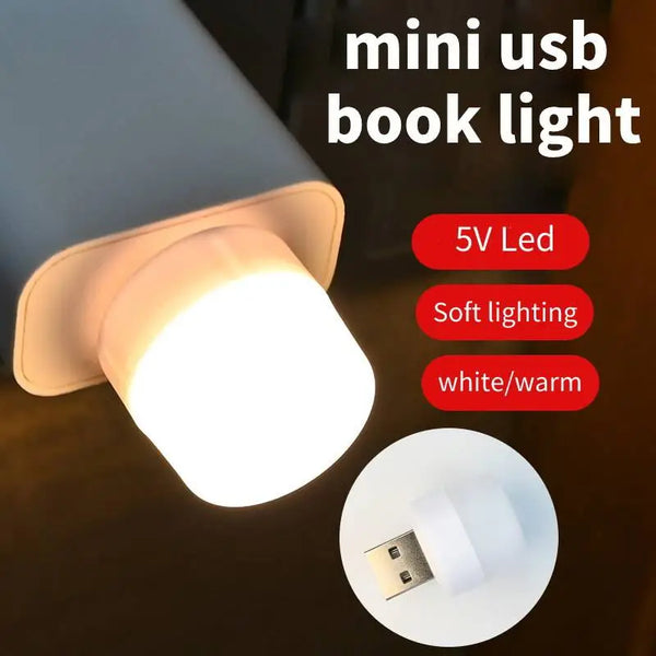 Mini USB LED Light Table Lamp Portable Night light For Power Bank